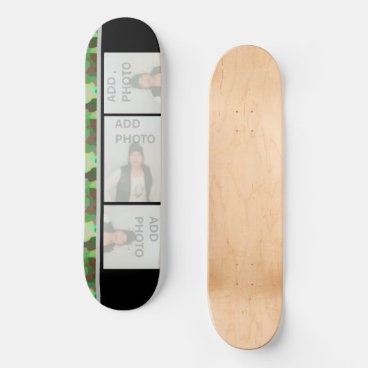 Ajouter Votre Camouflage Photo Skateboard (Recto)