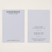 Ajouter votre carte d'affichage bijoux tout-en-un (Devant & derrière)