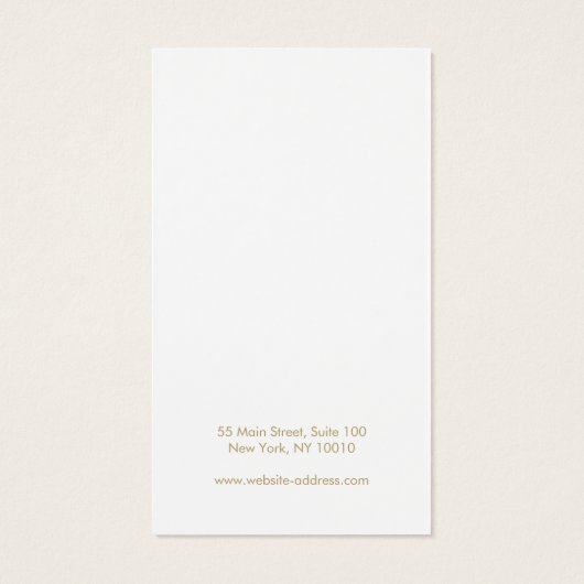 Ajouter Votre Carte D'Affichage De Réservation De  (Dos)