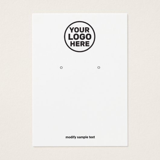 Ajouter votre carte d'affichage d'écoute de logo (Devant)