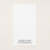 Ajouter votre carte d'affichage d'écoute de logo (Dos)