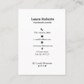 Ajouter votre carte d'affichage d'oreille logo (Dos)