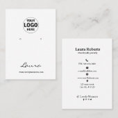 Ajouter votre carte d'affichage d'oreille logo (Devant / Derrière)