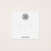 Ajouter Votre Carte D'Affichage D'Oreille Logo (Devant)