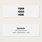 Ajouter Votre Carte D'Affichage D'Oreille Logo (Devant & derrière)