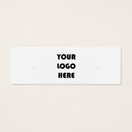 Ajouter Votre Carte D'Affichage D'Oreille Logo (Devant)