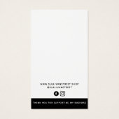 Ajouter votre carte d'affichage d'oreilles de logo (Dos)