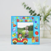 Ajouter Votre Carte D'Anniversaire Photo Clown (Debout devant)