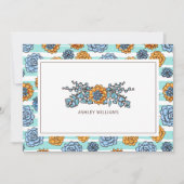 Ajouter votre carte de nom | Aquarelle Succulente (Devant)