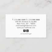 Ajouter votre Carte de visite Modèle circulaire pe (Dos)