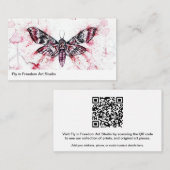 Ajouter votre Carte de visite photo Art QR Code (Devant / Derrière)