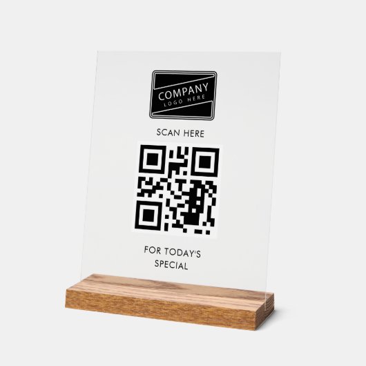 Ajouter votre code QR et votre logo professionnel  (Angle)