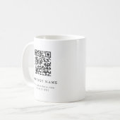 Ajouter votre code RQ Simple Clean Company Mug (Devant gauche)