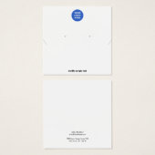 Ajouter votre collier de logo et votre carte d'aff (Devant & derrière)