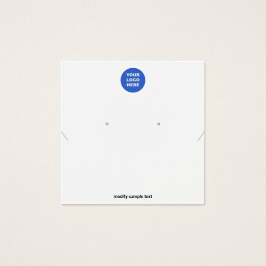 Ajouter votre collier de logo et votre carte d'aff (Devant)