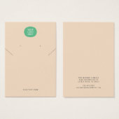 Ajouter Votre Collier Logo Écouter Carte D'Afficha (Devant & derrière)