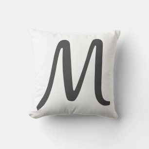 Ajouter Votre Coussin D'Oreiller M Lettre