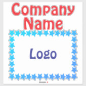 ajouter votre entreprise Autocollant vinyle Coupé  (Feuille)