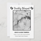 Ajouter votre Faire-part de naissance Photo Twins (Devant)