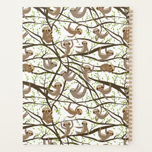 Ajouter votre initiale | Smiling Sloth Motif (Dos)