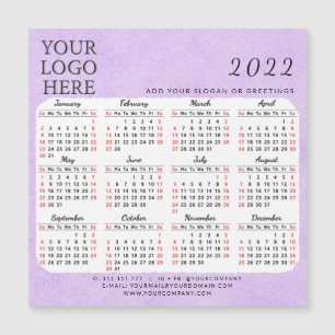 Ajouter Votre Logo 2022 Business Calendar Magnet P