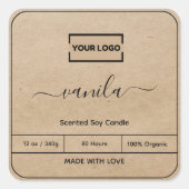 Ajouter votre logo Arrière - plan Étiquette de bou (Devant)