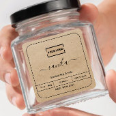 Ajouter votre logo Arrière - plan Étiquette de bou