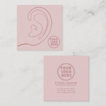 Ajouter Votre logo bijoux Boucles d'oreilles Carte