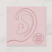 Ajouter Votre logo bijoux Boucles d'oreilles Carte (Devant)