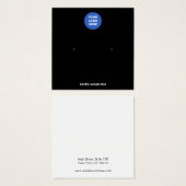 Ajouter Votre Logo Black Stud Écouteur Carte d'aff (Devant & derrière)