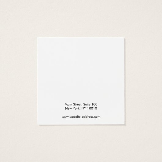 Ajouter Votre Logo Black Stud Écouteur Carte d'aff (Dos)