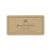 Ajouter votre logo Bordure gris Étiquette produit  (Devant)