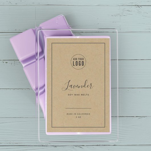 Ajouter votre logo Bordure gris Étiquette produit 