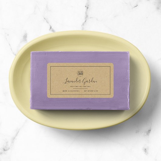 Ajouter votre logo Bordure gris Étiquette produit 