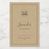 Ajouter votre logo Bordure gris Étiquette produit  (Étiquettes simples)