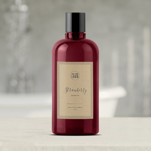 Ajouter votre logo Bordure Kraft Étiquette produit