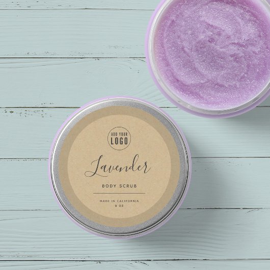 Ajouter votre logo Bordure Kraft Étiquette produit