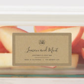 Ajouter votre logo Bordure Kraft Étiquettes de pro (Apposé)