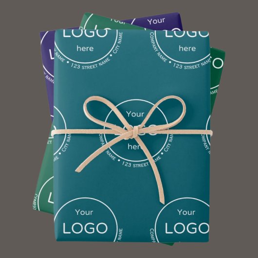 Ajouter votre logo cadeau Papier d'enveloppement s