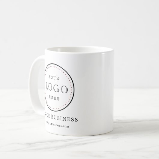 Ajouter Votre Logo Café Mug (Devant gauche)