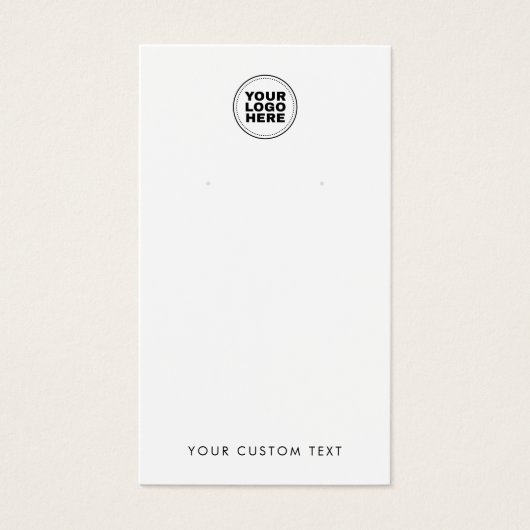 Ajouter Votre Logo Carte d'affichage à oreille min (Devant)