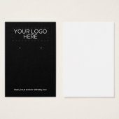 Ajouter votre logo - Carte d'affichage à oreille n (Devant & derrière)