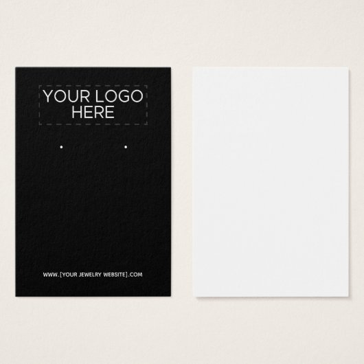 Ajouter votre logo - Carte d'affichage à oreille n (Devant & derrière)