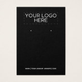 Ajouter votre logo - Carte d'affichage à oreille n (Devant)