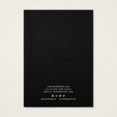 Ajouter votre logo Carte d'affichage Bordure noire (Dos)