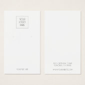 Ajouter Votre Logo Carte D'Affichage D'Oreille Sim (Devant & derrière)