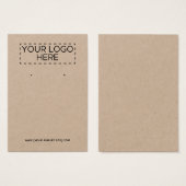 Ajouter Votre Logo - Carte d'affichage Premium Kra (Devant & derrière)