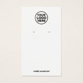 Ajouter Votre Logo Carte D'Affichage Simple À Port (Devant)