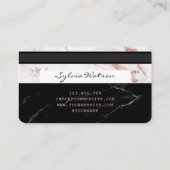 Ajouter votre logo Carte de crédit Rose stylisé ma (Dos)