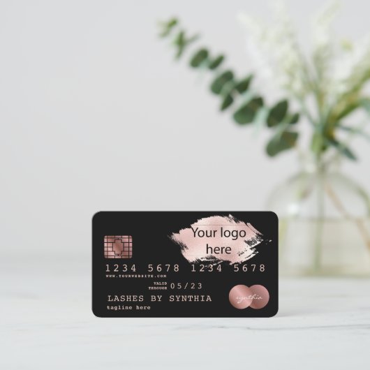 ajouter votre logo Carte de crédit Styled Driving (Debout devant)